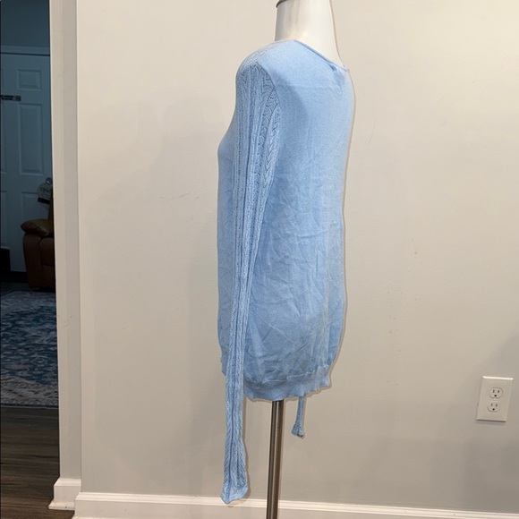 Basic Editions Light Blue Crew Neck Sweater - Picture 4 of 9